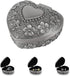 Vintage Heart Shaped Jewellery Box